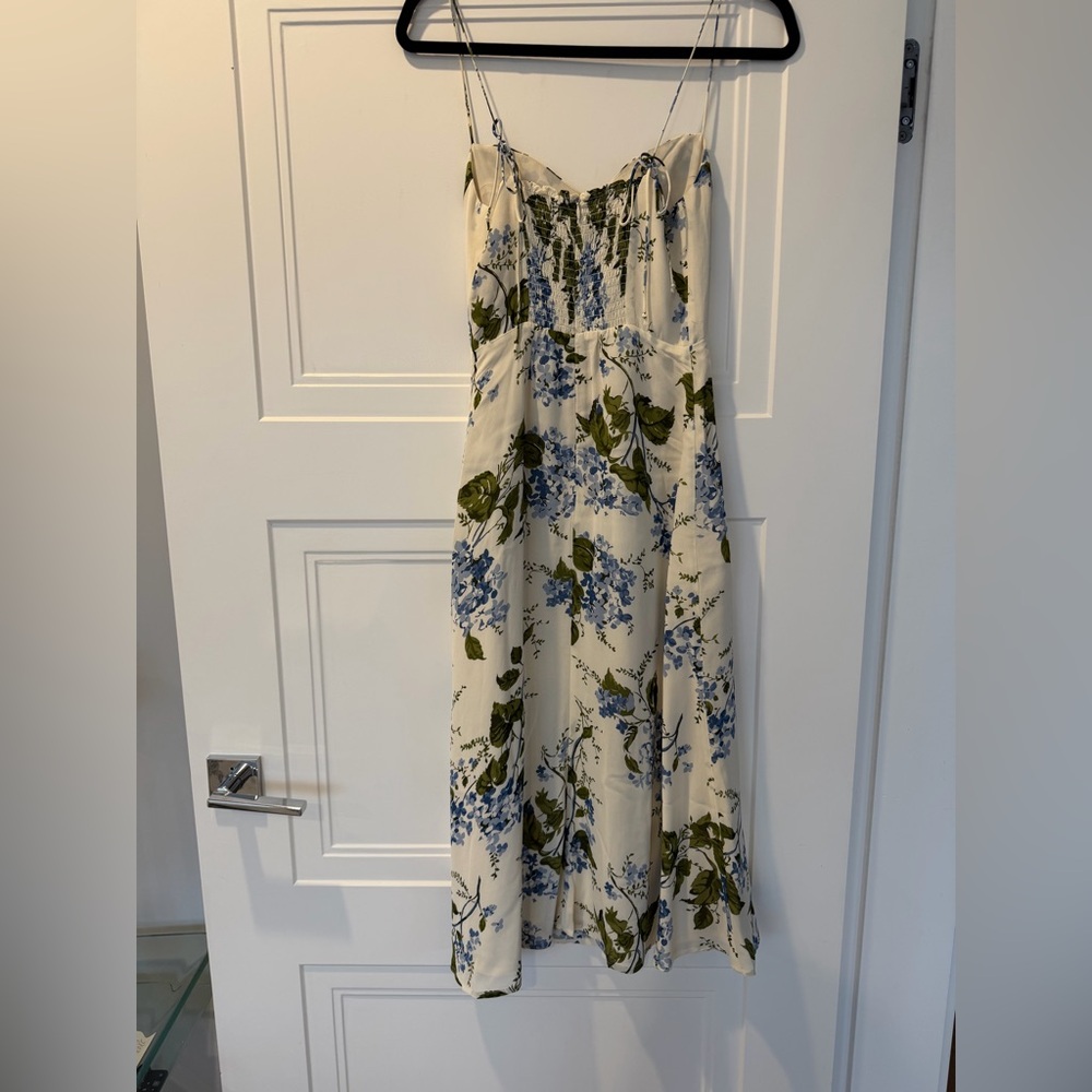 Reformation Juliette Midi (Blue and Green Floral) Maxi Dress, Size 2 - Picture 7 of 7